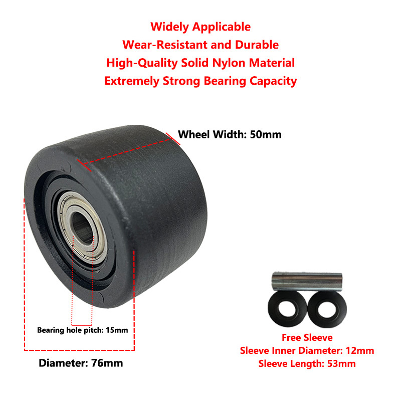 Heavy Equipment Parts - Rueda de nailon industrial de 3
