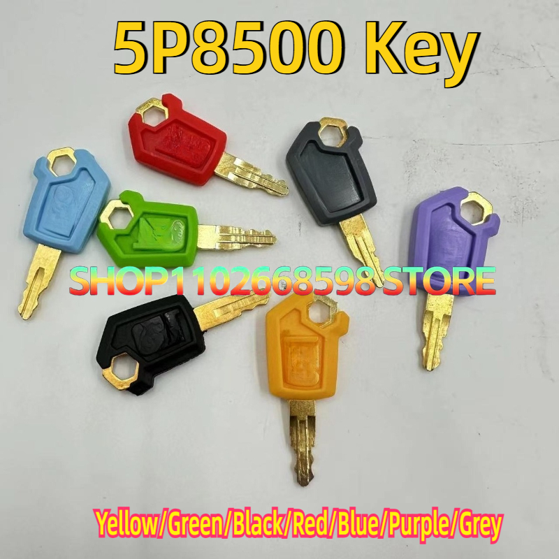 Heavy Equipment Yellow - 50 Uds 5P8500 llaves amarillo/verde/negro/rojo/azul/púrpura/gris para