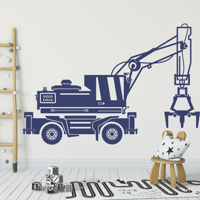 Heavy Equipment Stickers - Pegatina de pared para coche de