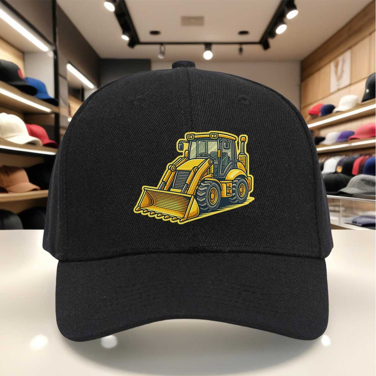 Heavy Equipment Yellow - Gorra de Béisbol con Estampado de