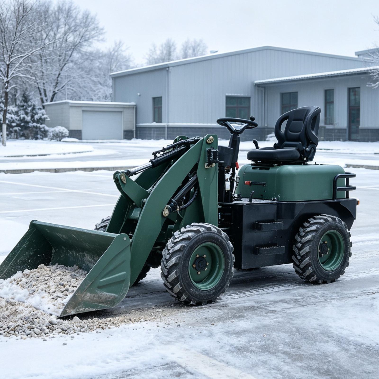 Tractor de ruedas para jardine - Mini Bulldozer Attachments reseña y precio