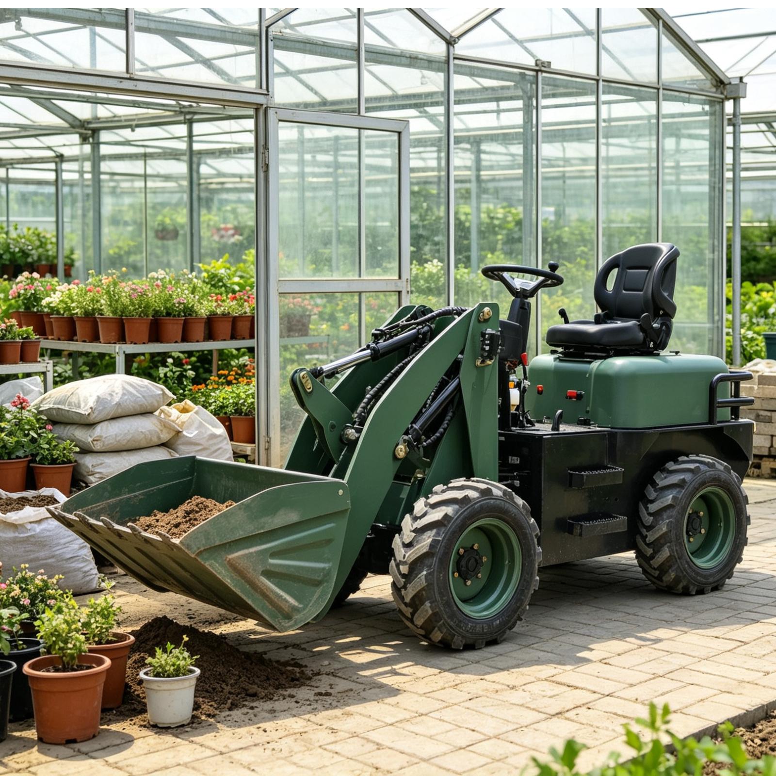 Tractor de ruedas para jardine - Mini Bulldozer Attachments reseña y precio