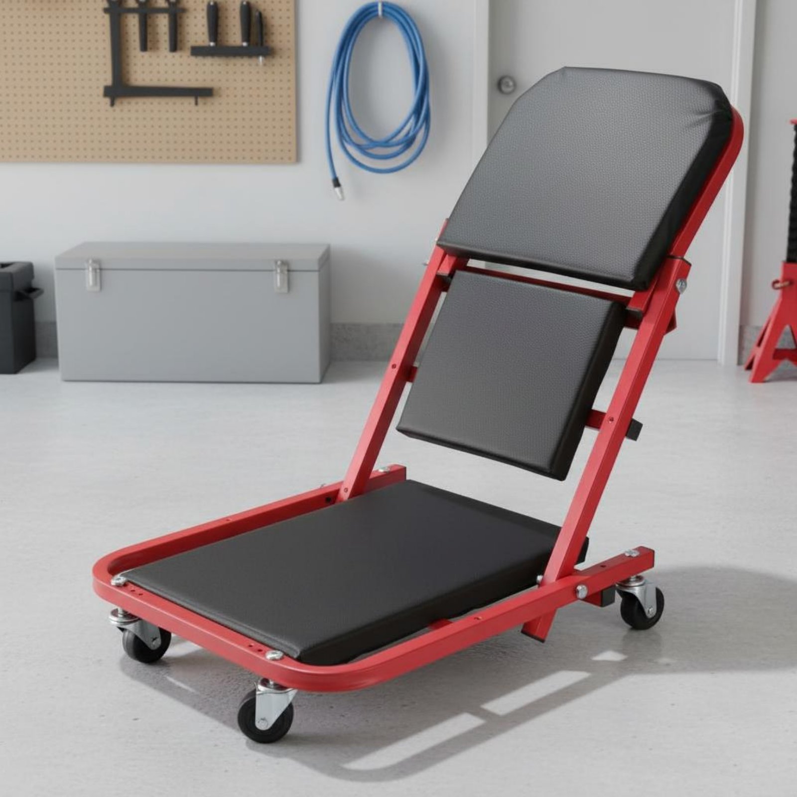 Asiento de mecánico plegable 2 - Heavy Equipment Garage reseña y precio