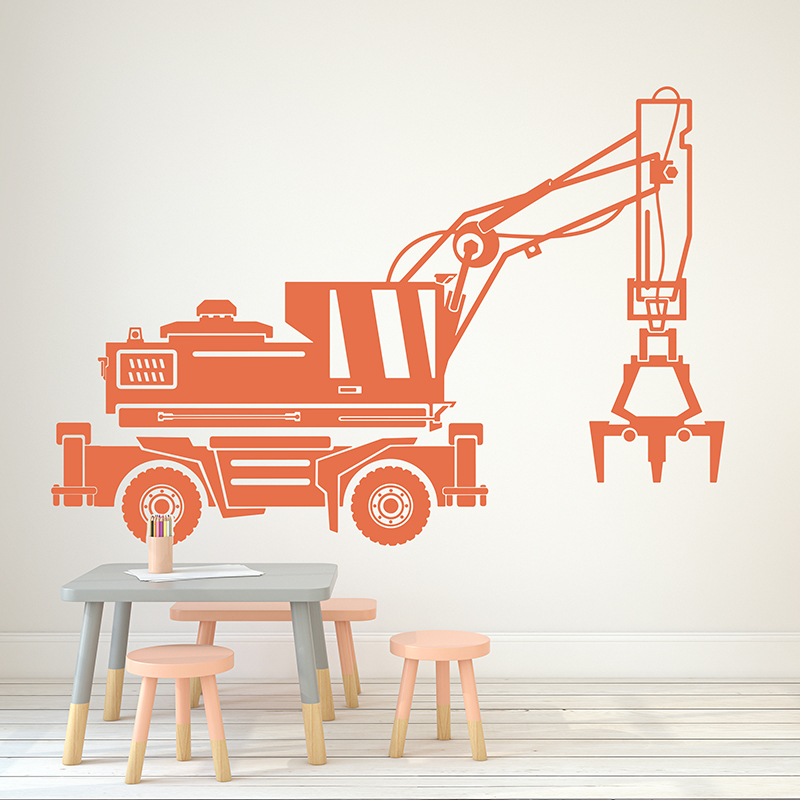 Pegatina de pared para coche d - Heavy Equipment Stickers reseña y precio
