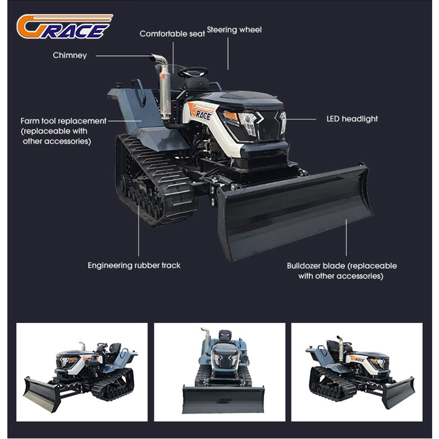 Mini tractor personalizable co - Mini Bulldozer Attachments reseña y precio