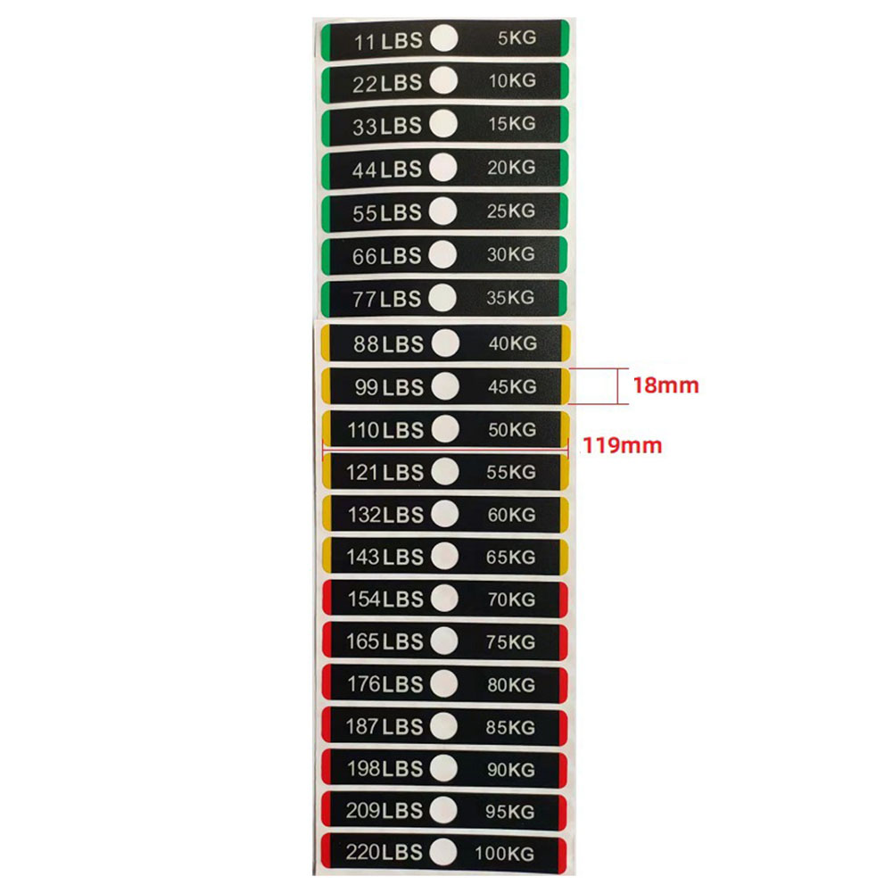 Pegatinas de pesas, etiquetas  - Heavy Equipment Stickers reseña y precio