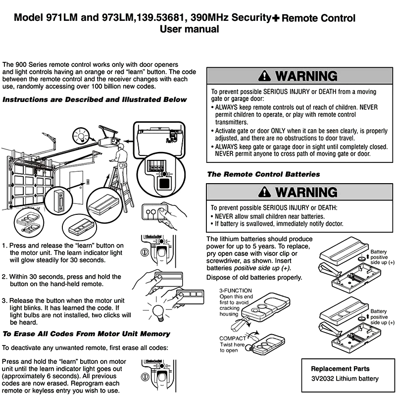 Liftmaster 973LM 971LM segurid - Heavy Equipment Garage reseña y precio