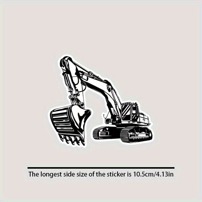 Pegatina de vinilo de excavado - Heavy Equipment Stickers reseña y precio